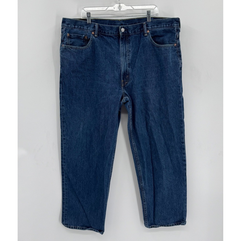 Levi's 550 Relaxed Fit Jeans Men 44x30 Dark Wash Blue Cotton Denim